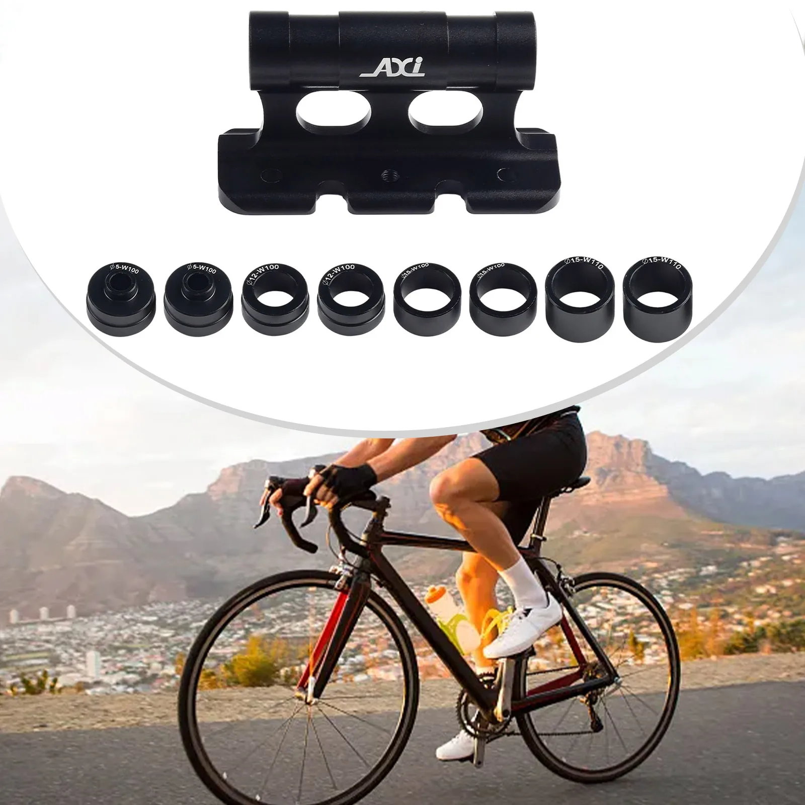 Bicycle Type Rack Fits Standard 100/110mm Width Quick Release Thru Axle Fork Mount For Car Roof Holder Cycling Fixation Bracket