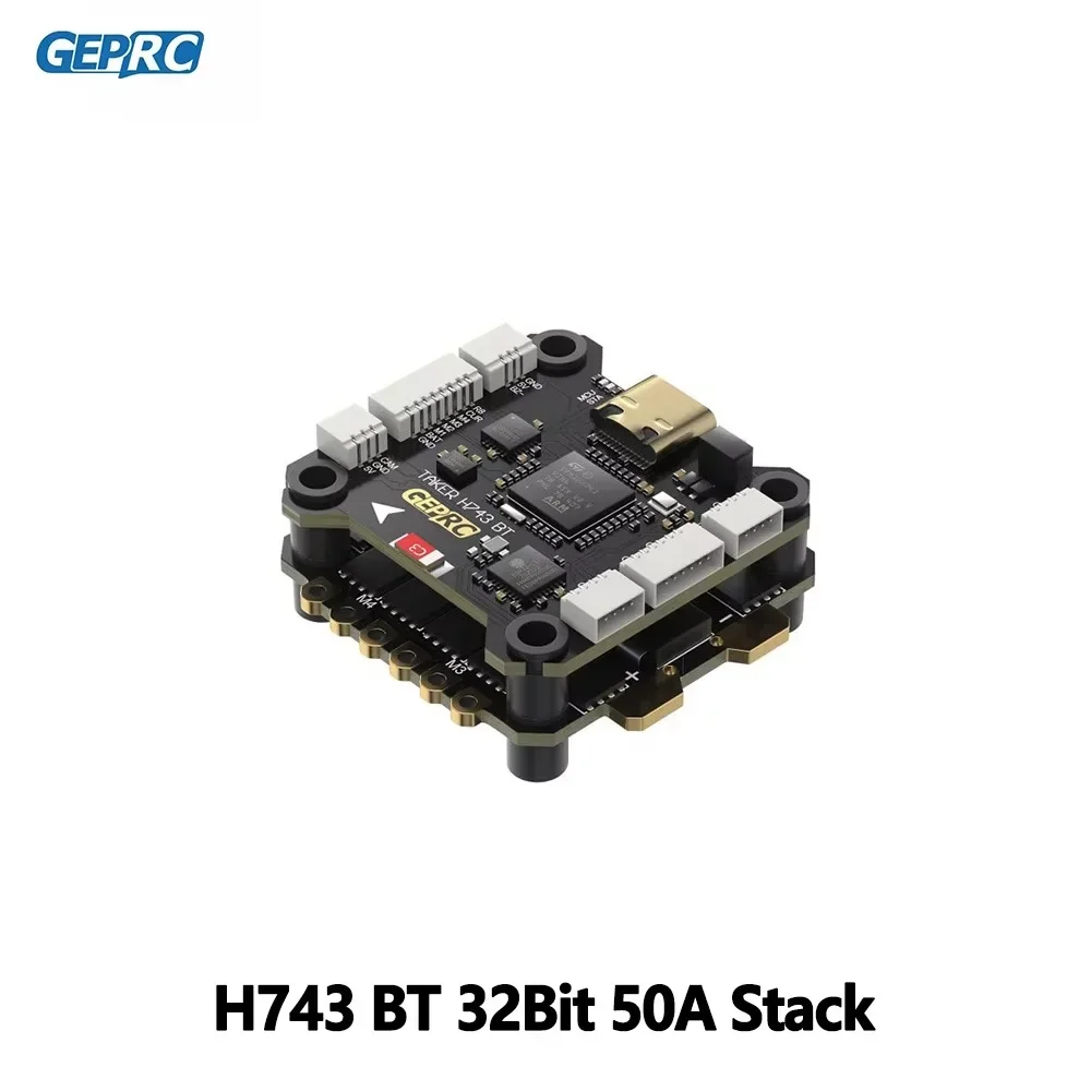 AvaCoreGEPRC TAKER H743 BT 32Bit 50A Dual Gyro Stack Flight Controller 4IN1 ESC For RC FPV Racing Drone DIY Build Kit