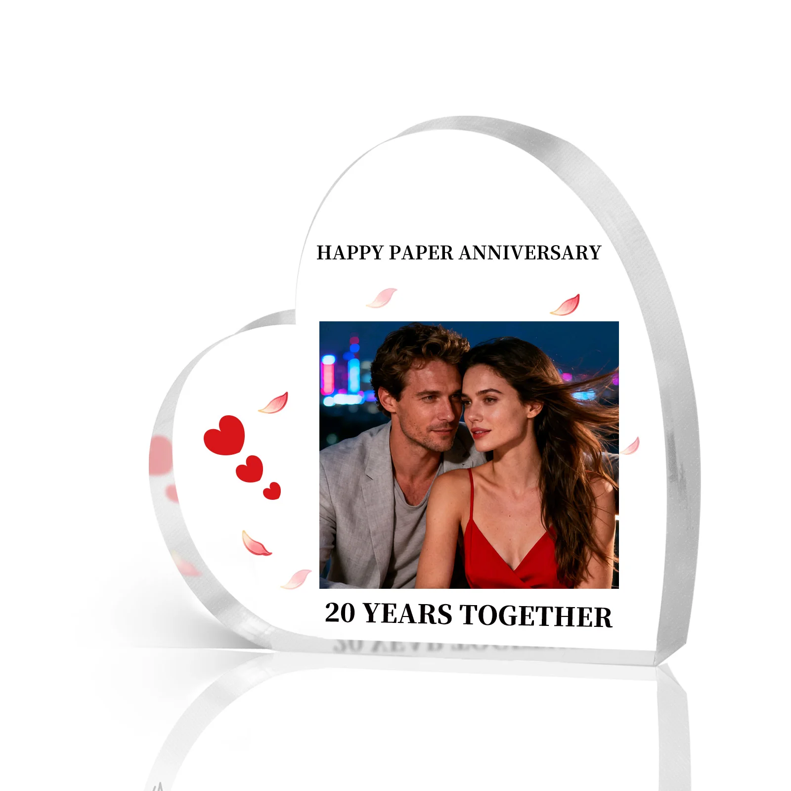 

Personalised Anniversary Keepsake for Couple,Custom Acrylic Plaque, Romantic Birthday Valentine‘s Gift for Boyfriend Girlfriend