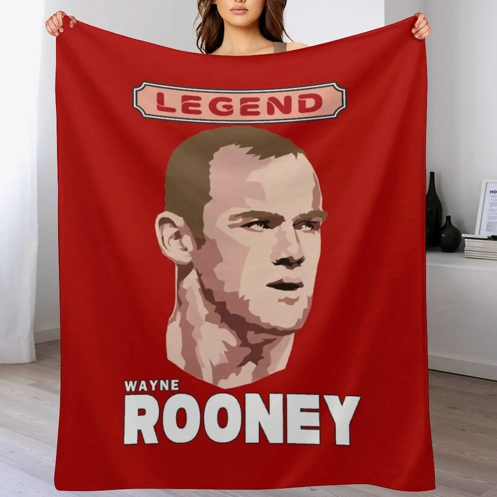 

Wayne Rooney - Football Legend Throw Blanket Shaggy Plaid on the sofa For Sofa Thin Picnic Blankets