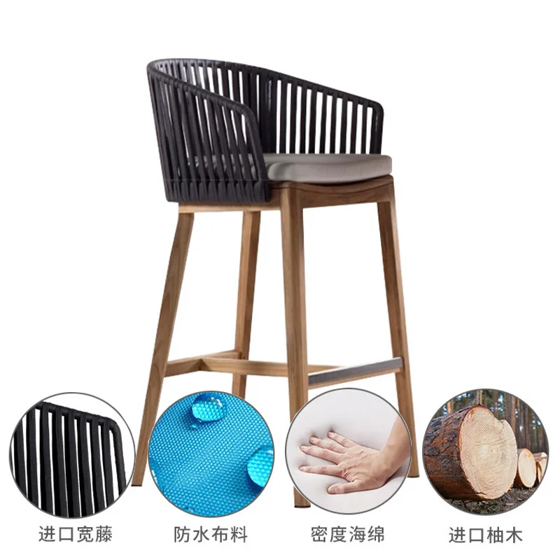 Customized creative bar stools, bar stools, fashionable leisure bar tables and chairs