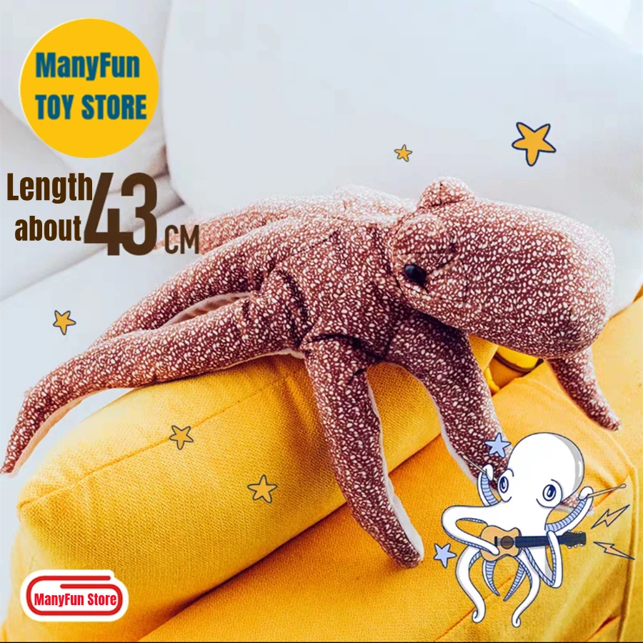 Realistisch Octopus knuffel - levensecht inktvis knuffeldier, zachte oceaanwezen pop, zeemonster simulatie knuffel cadeau