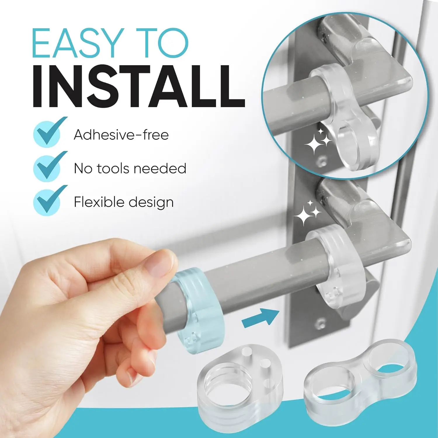 

1-10 шт. Прозрачные силиконовые накладки на дверные ручки, буферы для защиты от ударов, средства безопасности для детей, для дома