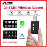 XUDA NEW Mini wired to wireless CarPlay Android Auto 2in1 adapter is suitable for 99% of original cars with wired carplay/auto