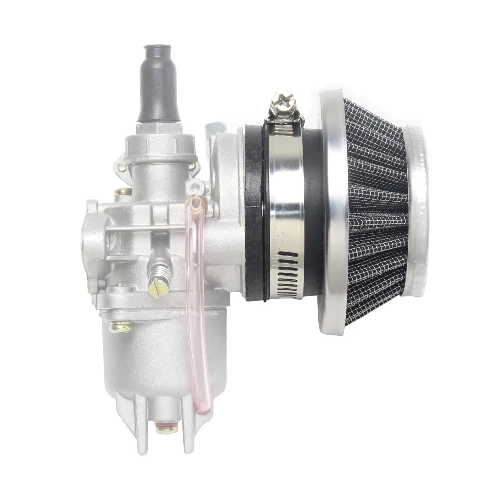 Pilzkopf filter 47cc 49cc für 2-Takt Mini Dirt Bike ATV Quad Aluminium Luftfilter Set
