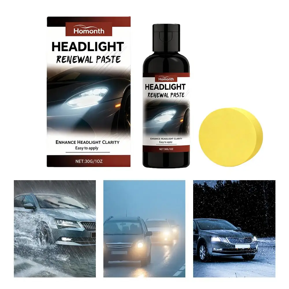 كريم العناية بمصباح السيارة الجديد لعام 2025، إصلاح الأصفر والأضواء بكفاءة، واستعادة السيارة والسطوع الشفافية القديمة Q2O1 #6