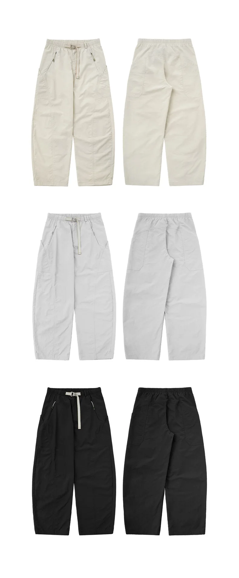 Outdoor-Hose im Bergstil mit gebogenem Schnitt, Sommer 2026 Neu, schnelltrocknend, leicht, weites Bein, Freizeithose – Detail 3