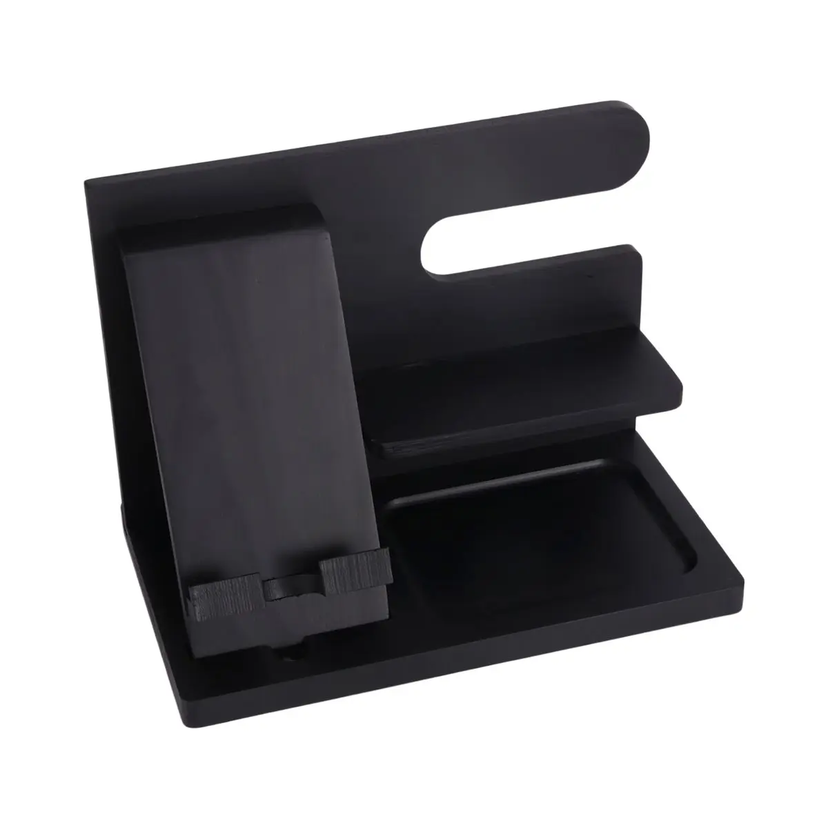 Home Tool Wooden Phone Docking Station for Men - Nightstand Organizer, Key Holder & Watch Stand, Gift for Dad