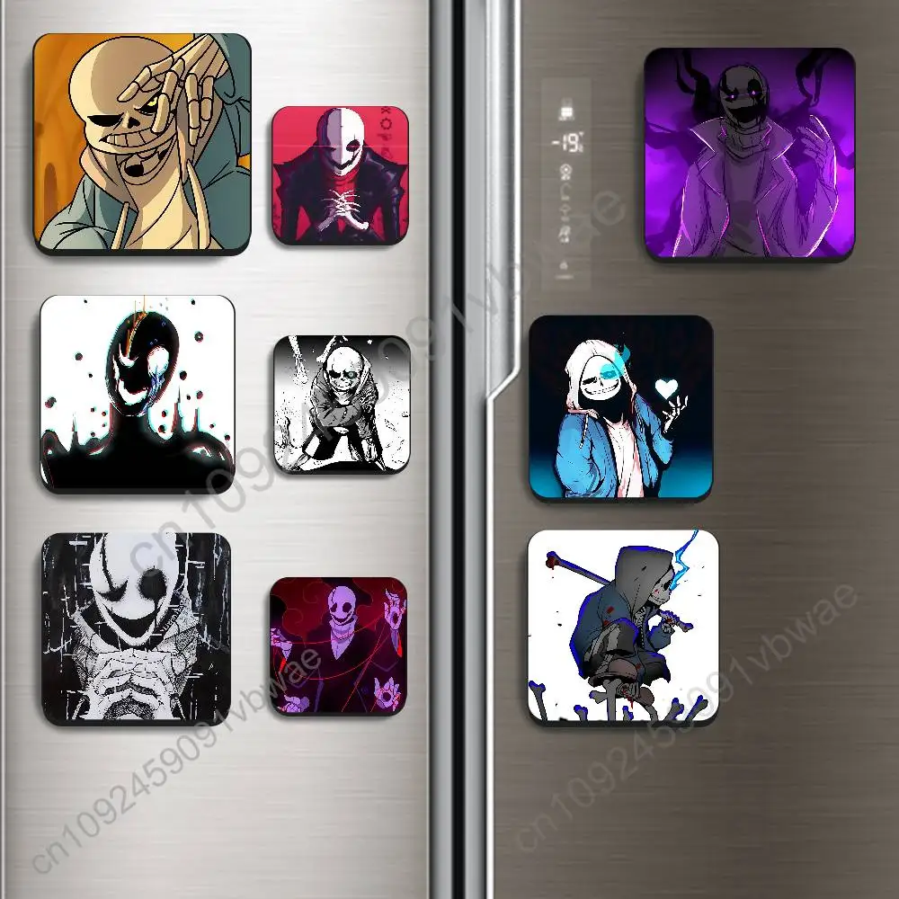 Royal Scientist W D Gaster Undertale Sans Magnetic Sticker Fridge Magnets No Falling Off Fit for Refrigerators All Metal