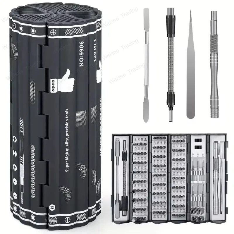 

Multi-function Precision Screwdriver Set 128 in 1 Manual Repair Tools Magnetic Phillips Torx Screw Driver Bits for iPhone PC