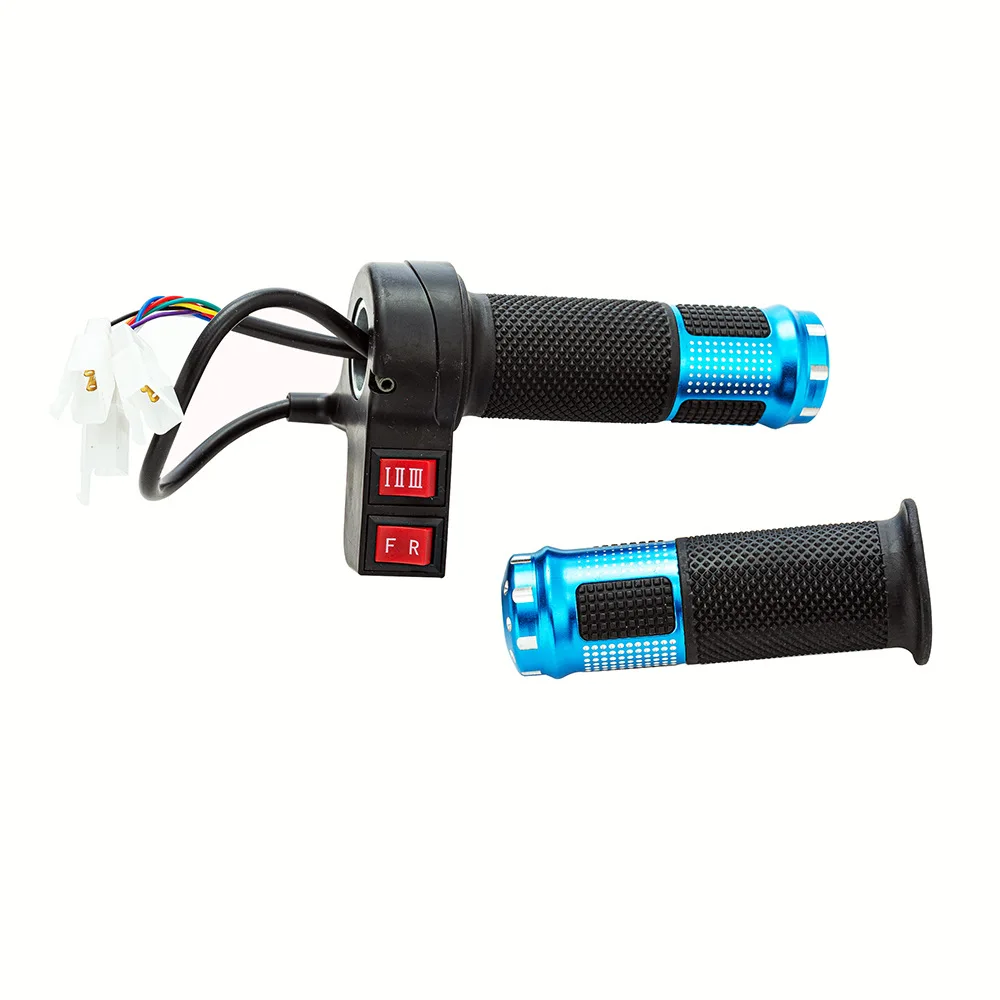 24V/36/48V/64V/72V electric bicycle throttle with 3 speed controller and forward reverse for ebike/scooter/tricycle