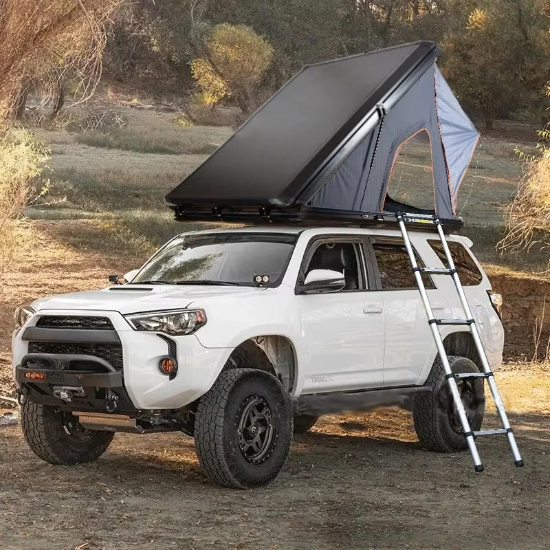 Automatic Outdoor Camping Roof Top Tent for SUV Cars ABS Frame Canvas Fabric Four-season 2000-3000mm Waterproof Quick Automatic