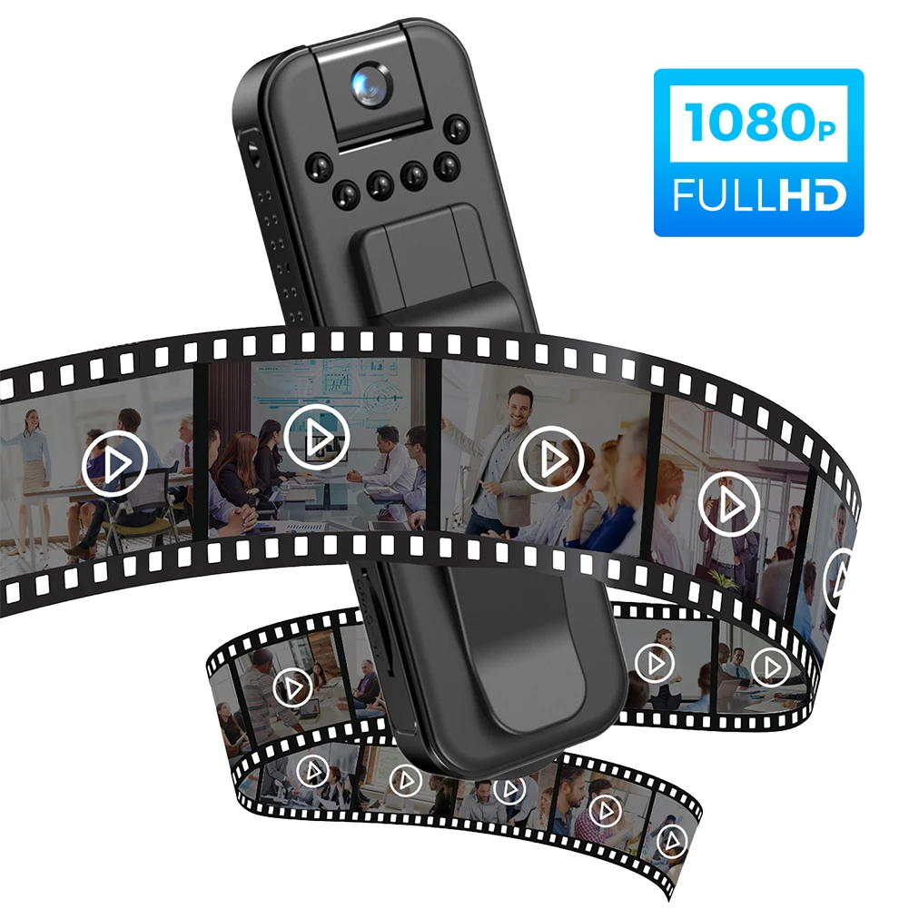 

Портативный цифровой видеорегистратор HD 1080P с креплением на пояс, инфракрасным ночным видением, для занятий спортом на открытом воздухе, видеокамера для видеонаблюдения