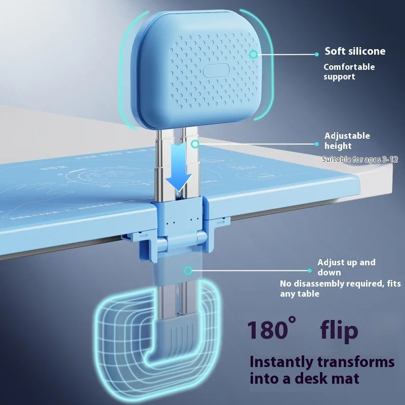 Eary Sitting Posture Corrector for Kids Height Adjustable Neck Relief Trainer Student Desktop Reading Tools Prevent Myopia Table