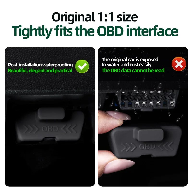OBD Cover Lock Водонепроницаемая крышка автомобиля Силиконовый защитный рукав для AUDI A3 A4 A5 A7 A8 Q3 Q5 Q7 S3 S4 S5 S6 B6 B7 B8 B9