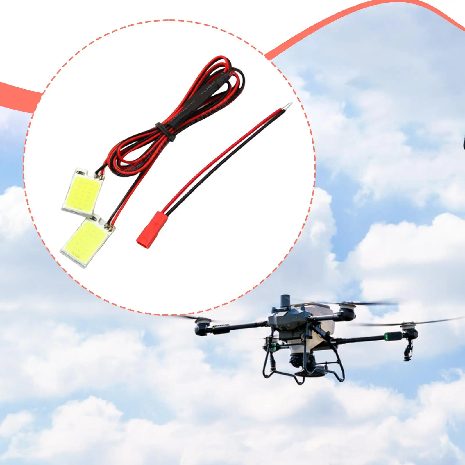 Toy Car Strobe Light Premium LED Flash Light Easy Install Accessory for RC Boat Model and Vehicle