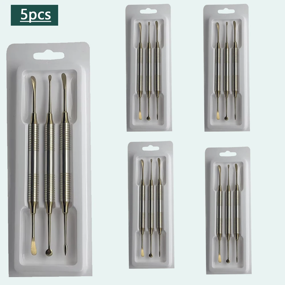 5set Periosteal Elevator & Separator Tool for Dental Implants - Double-Ended Titanium Design