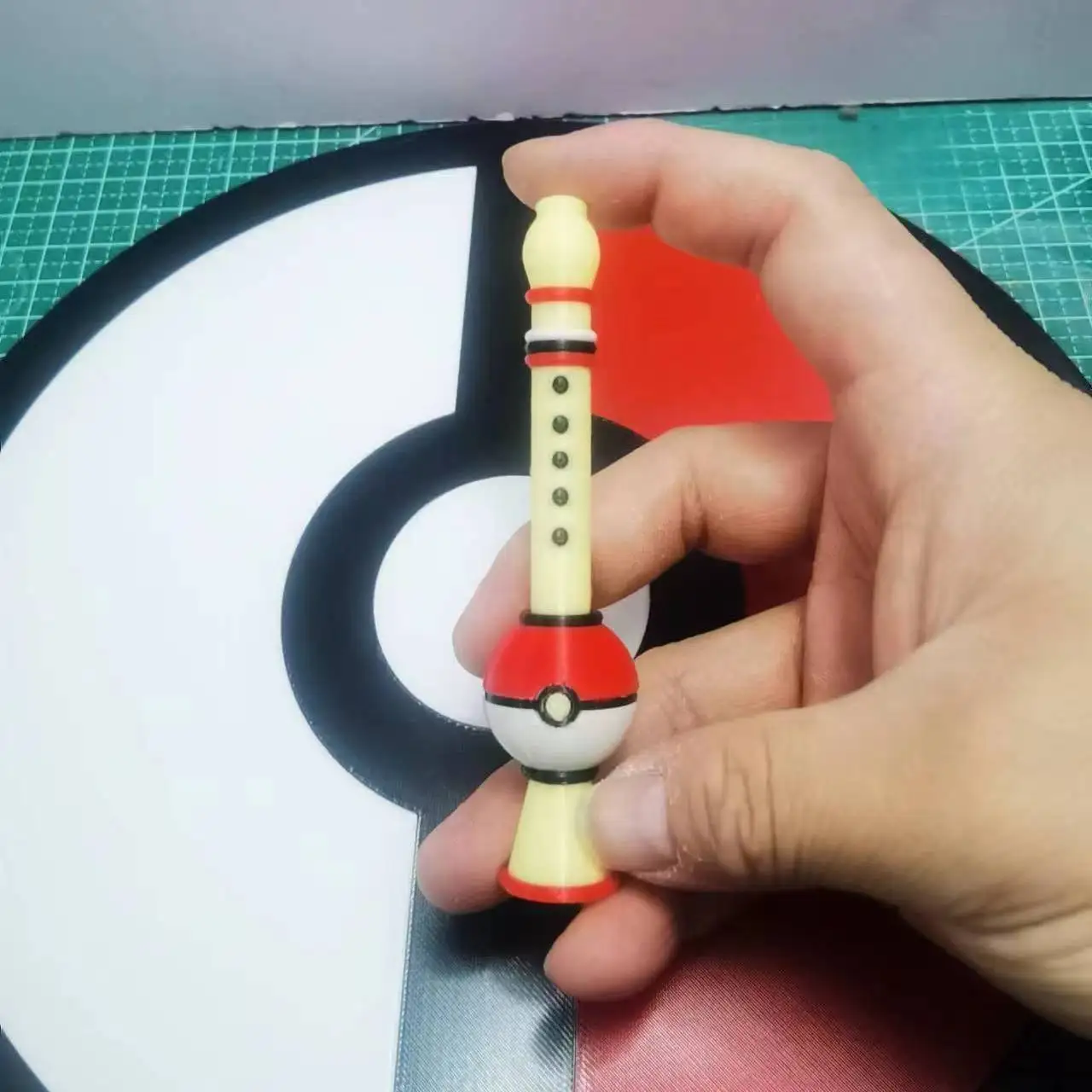 Flauta de Pokémon de 10cm, modelo de impresión 3D, juego de Pokémon, juguetes periféricos, modelo de adorno, regalo de cumpleaños