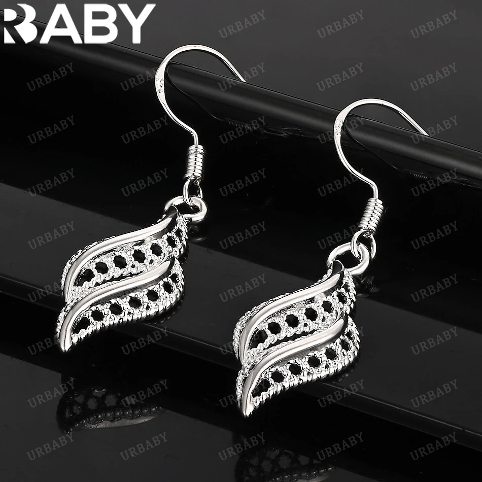 

URBABY 925 Sterling Silver Earrings Conch Hollow Drop Earrings For Women Jewelry Fashion Party and Daily Wear