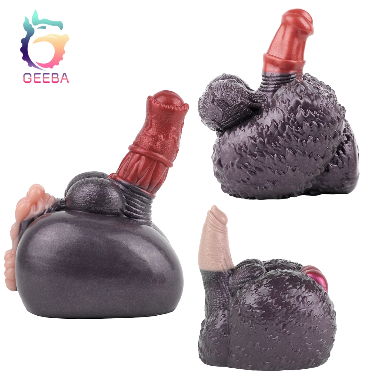 GEEBA réaliste Animal cheval/chien/sirène cul avec gode Silicone mâle masturbateur réaliste vagin Onahole poche chatte jouets sexuels