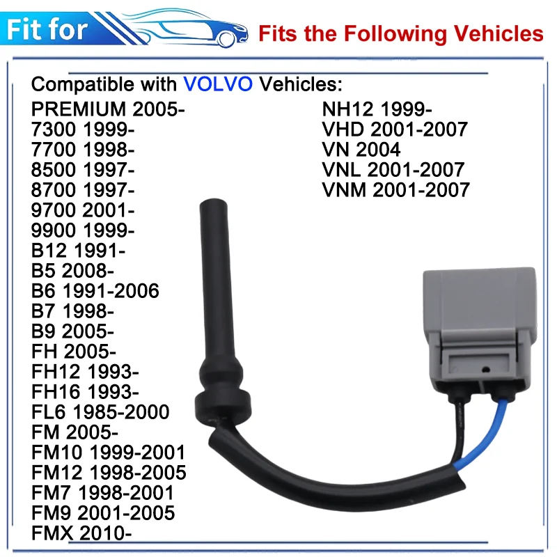 مستشعر مستوى المبرد 8140024 21399626 2.15012 8149506 لفولفو VN VNL VNM VHD 630 670 780 NH12 FH FM Series 904-7718 7421399626