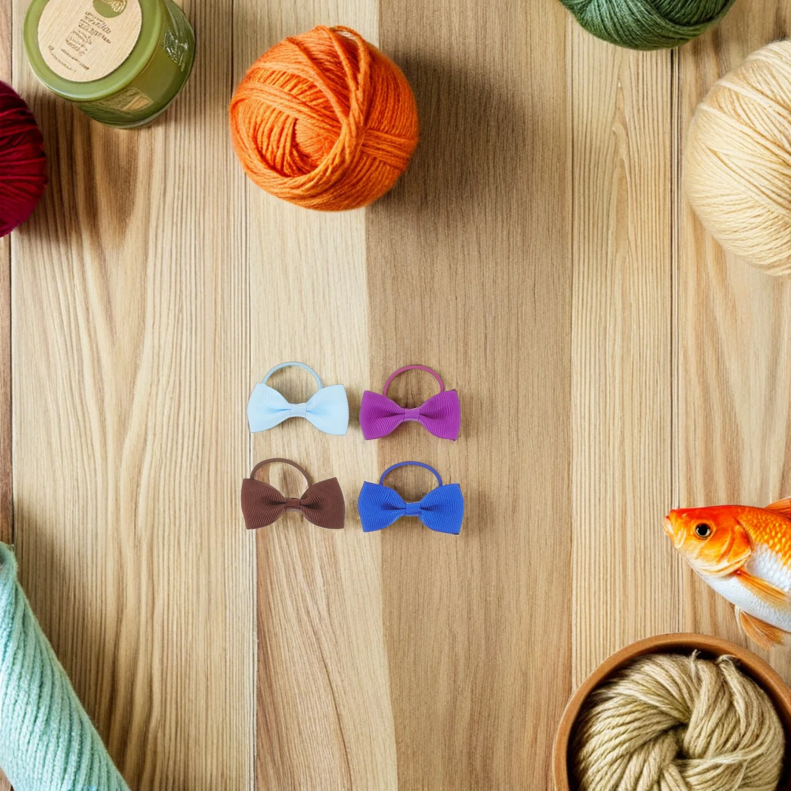 

40Pcs Pet Hair Bows Cute Dog Bowknot Accessories for Small Dog Grooming Puppy Yorkie Maltese Poodle Multicolor Hair Clips