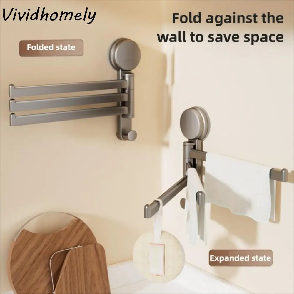 

Не нужно древить присоске Вращающаяся вешалка для полотенец Вращающаяся вешалка для полотенец Складная вешалка с несколькими стержнями Держатель для полотенец Настенный монтаж