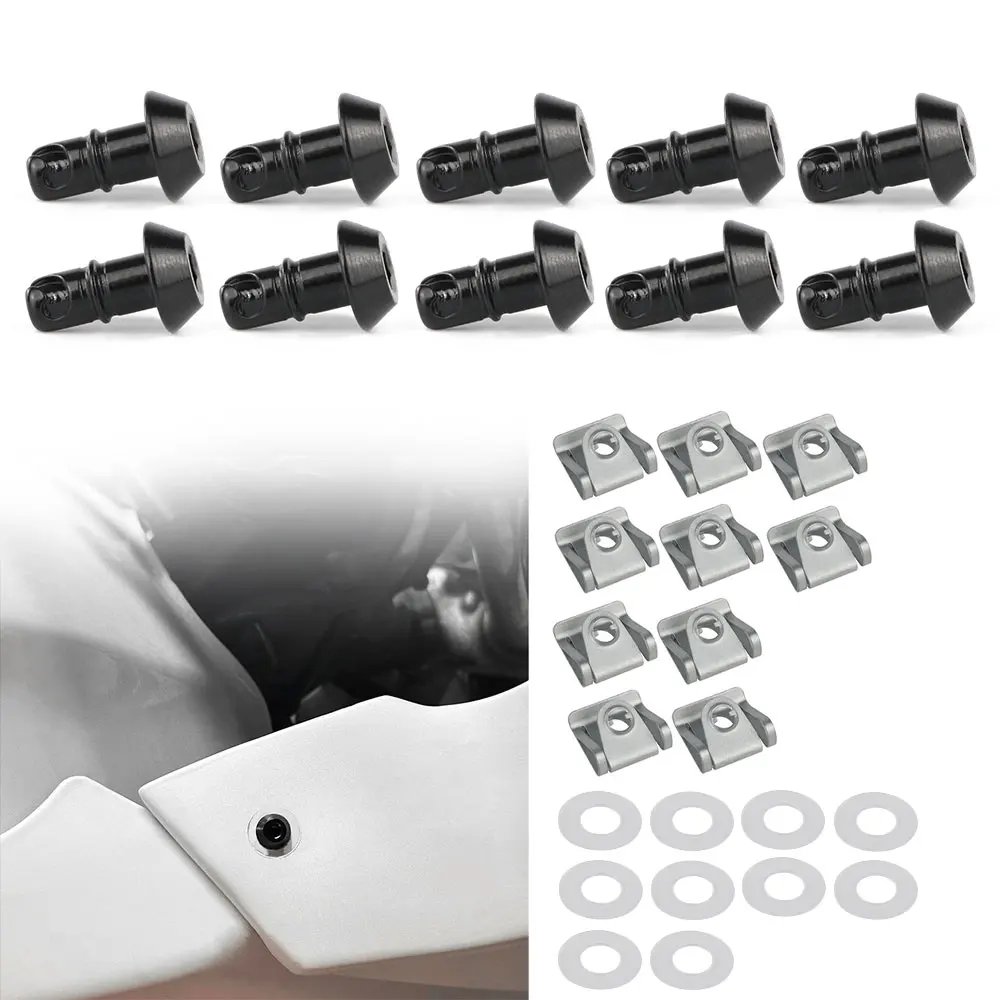 1/4 Zoll 14mm Schnellverschluss-Drehknopf Verkleidungs-Befestigungssystem Dzus Kit Universal für Yamaha Suzuki Kawasaki Ducati Aprilia Honda