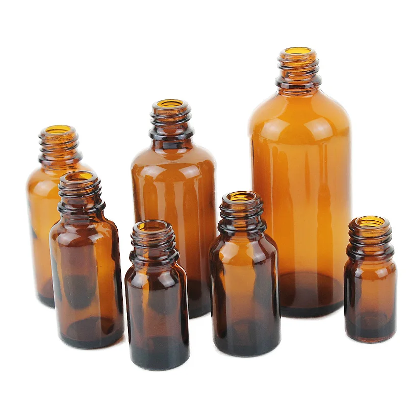 10 Stuks 10Ml 20Ml 30Ml 50Ml Amber Glazen Druppel Fles Vloeibare Reagens Pipet Fles Met Oog Druppelaar Voor Etherische Olie Aromatherapie