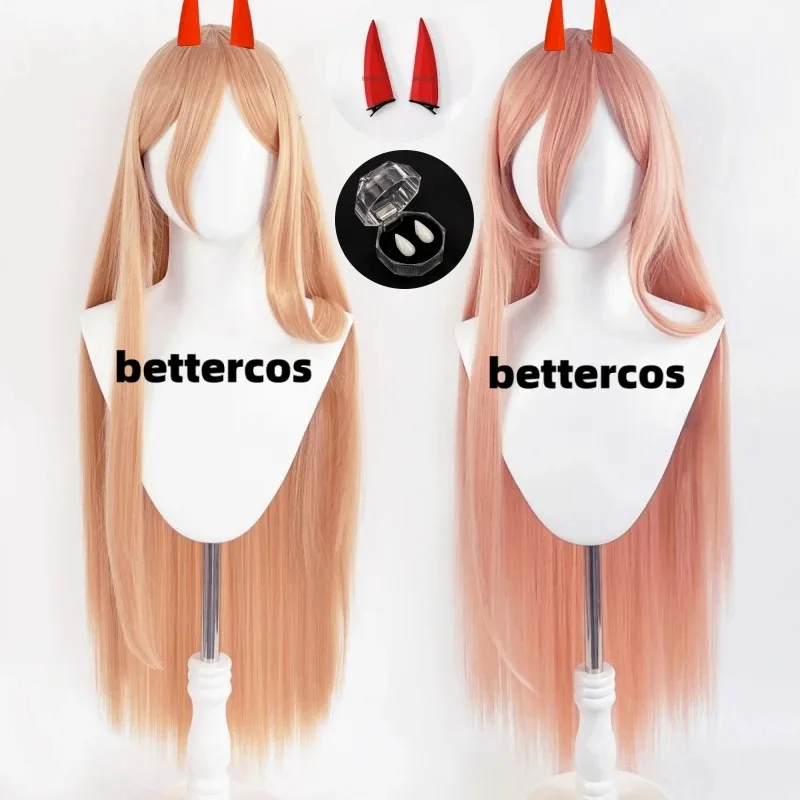 

Новинка на складе, аниме, мощный парик, длинные волосы, термостойкие мощные парики, реквизит, рога, зубы + шапочка для парика2025