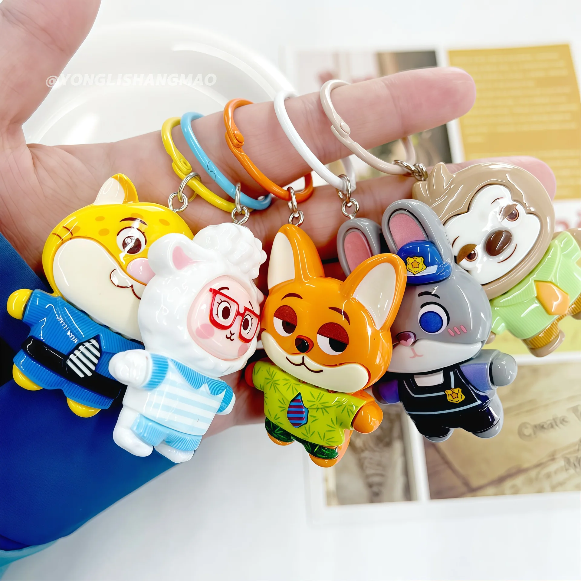 

Милый мультфильм Zootopia Judy Hopps Nick Wilde брелок кулон вождь Bogo Flash фигурка из смолы очаровательный аксессуар для детей подарки