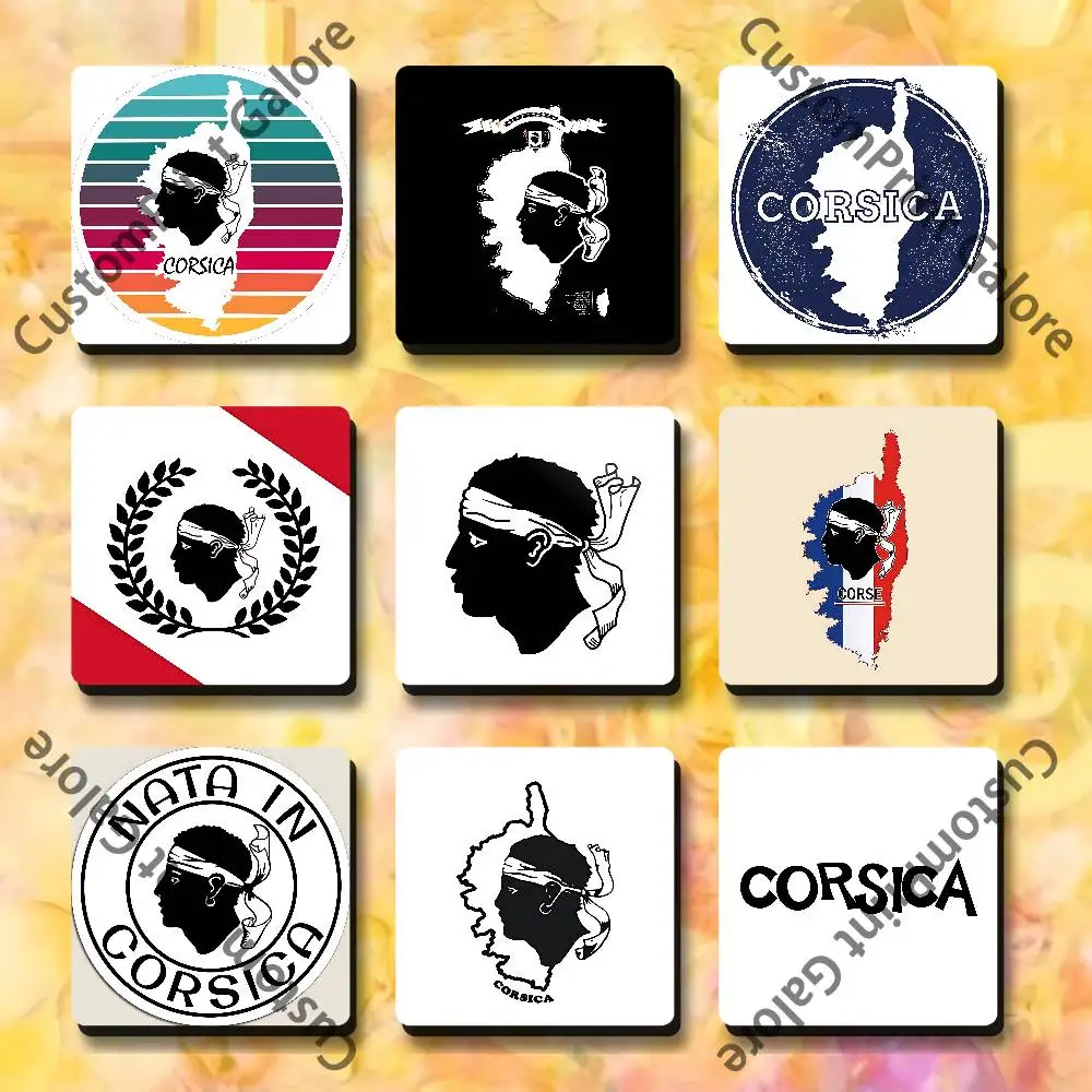 

Corsica Corse France Flag Soft Magnetic Refrigerator Magnets 5.5,7.5cm Personalized for DIY Kitchen Office Decorative
