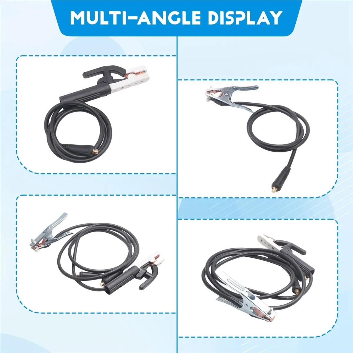 DT81 300A Welding Earth Clamp with 150cm Cable for MIG TIG ARC Welder - High-Quality Welding Supply Set A