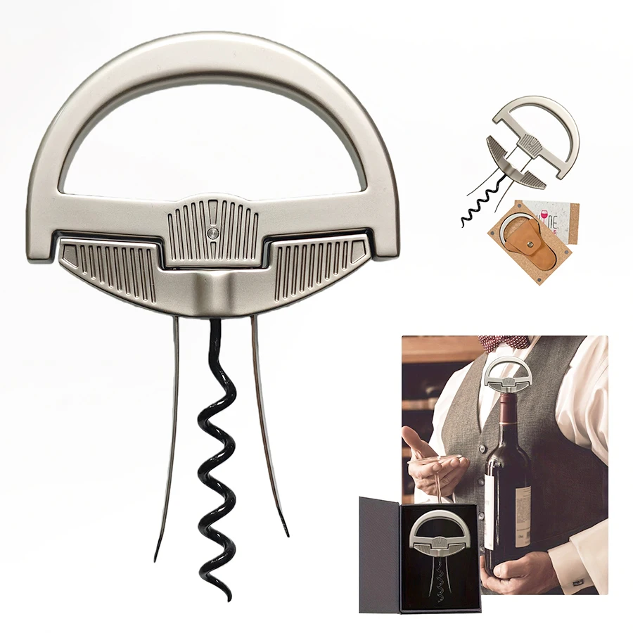 

Vintage Cork Opener Wine Opener, New 2026 Half-moon Shaped Wine Opener, Perfect Gift for Wine Lovers, Holiday Gifts