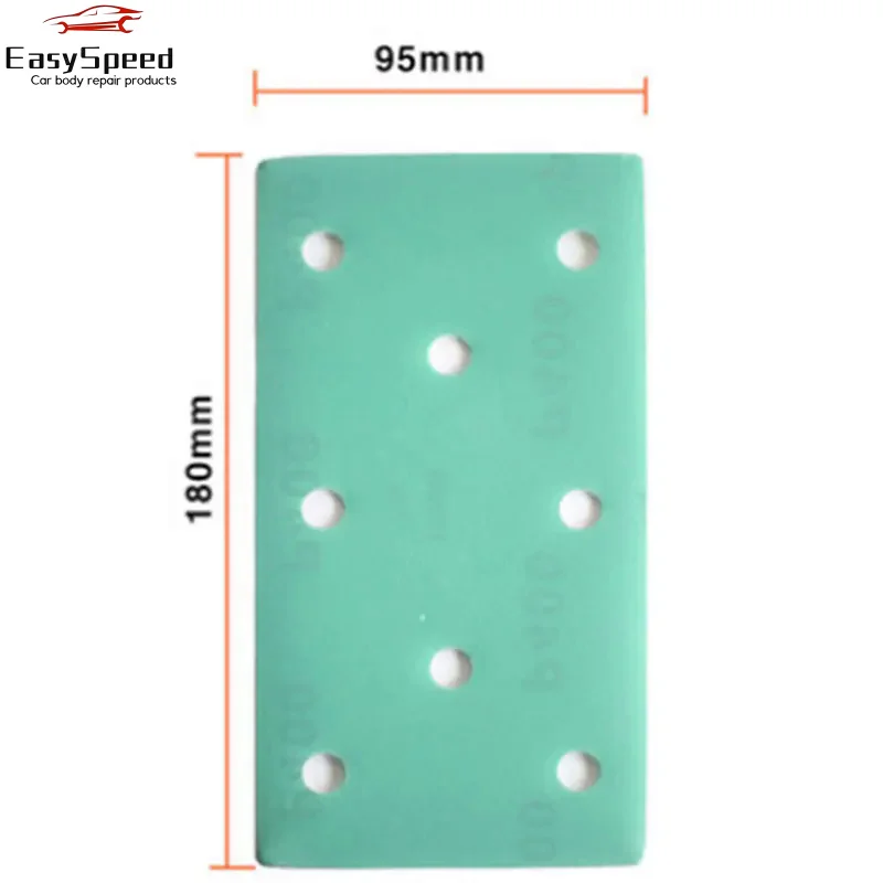 3 2 3 ATPRO 50PCS Sanding Sheets Set 8 Holes 93x180mm 80-400 Grit for Orbital Sandpaper Abrasive Tools Suitable for Festool