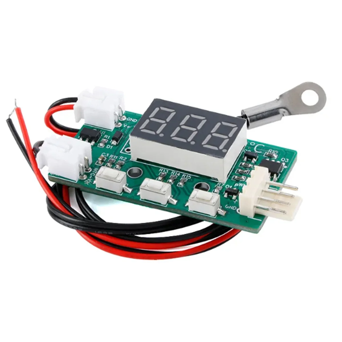 DC 12V PWM Temperature Detector Probe Controller Module 4-Wire Temperature Fan Controller Governor for PC Fan STK IC