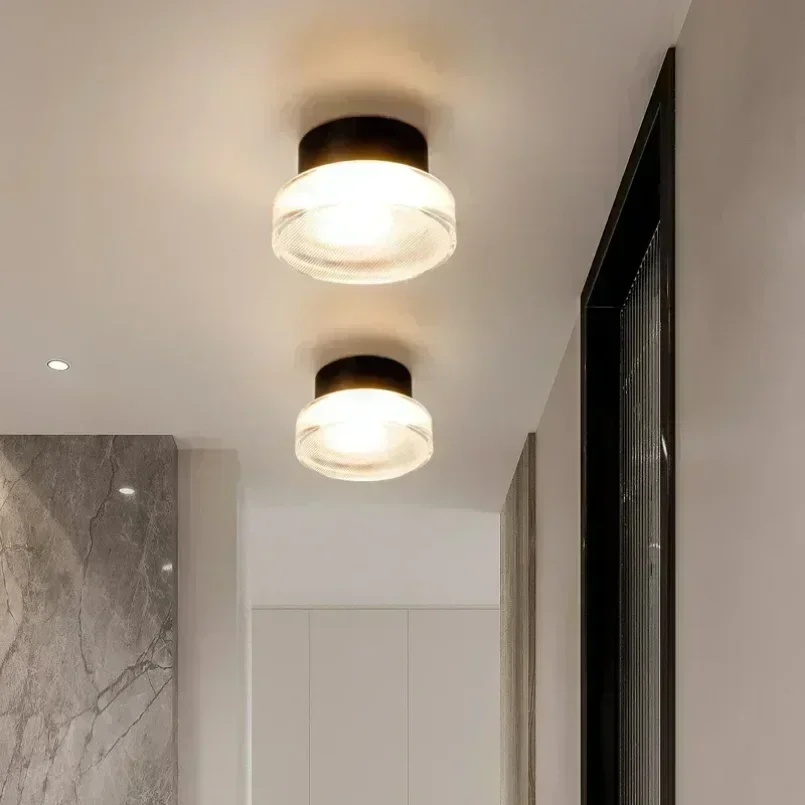 Design led lâmpadas de parede para o quarto cabeceira interior ao ar livre led redondo arandela luminárias fundo iluminação acrílica