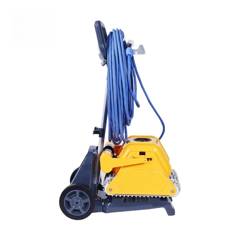 Pool cleaning robot, intelligent navigation, wall climbing 4/6/8 hours work cycle 30 meters cable length 2 years warranty