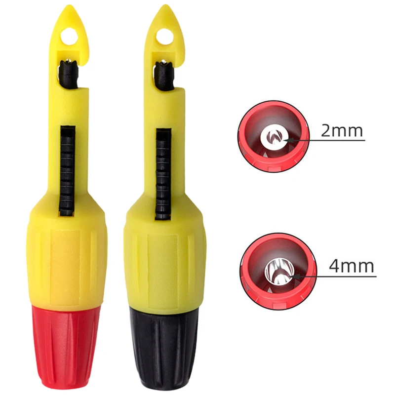 

1/2Pcs Automotive Line Inspection Probe Insulation Wire Piercing Puncture Probe Test Hook Clip with 2mm/4mm Socket Repair Tool