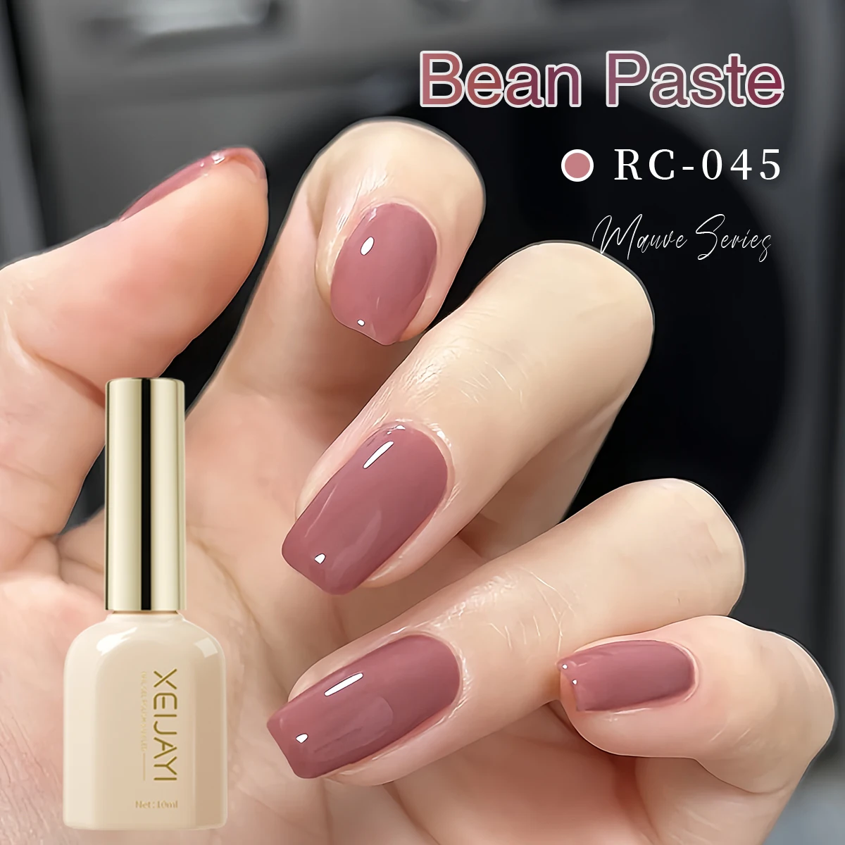 XEIJAYI botella romana camafeo rosa 6 uds-Juego de manicura diseño de Arte de uñas regalos de salón para mujeres remojar UV LED Gel de uñas