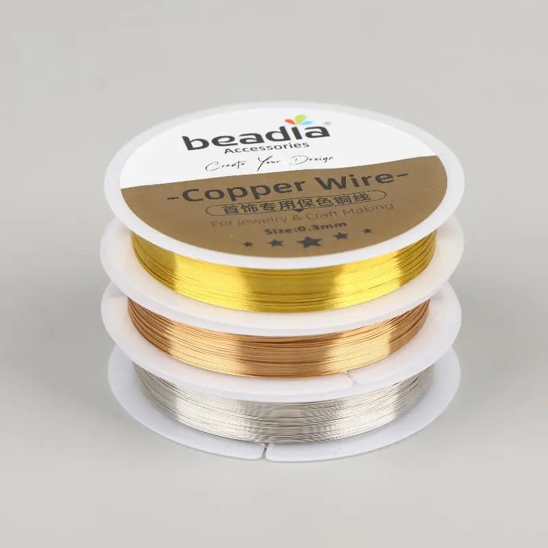 1Roll 0.3mm*14.5meters Copper Wire Beading Wire For DIY Bracelet Necklace Jewelry Making Craft String