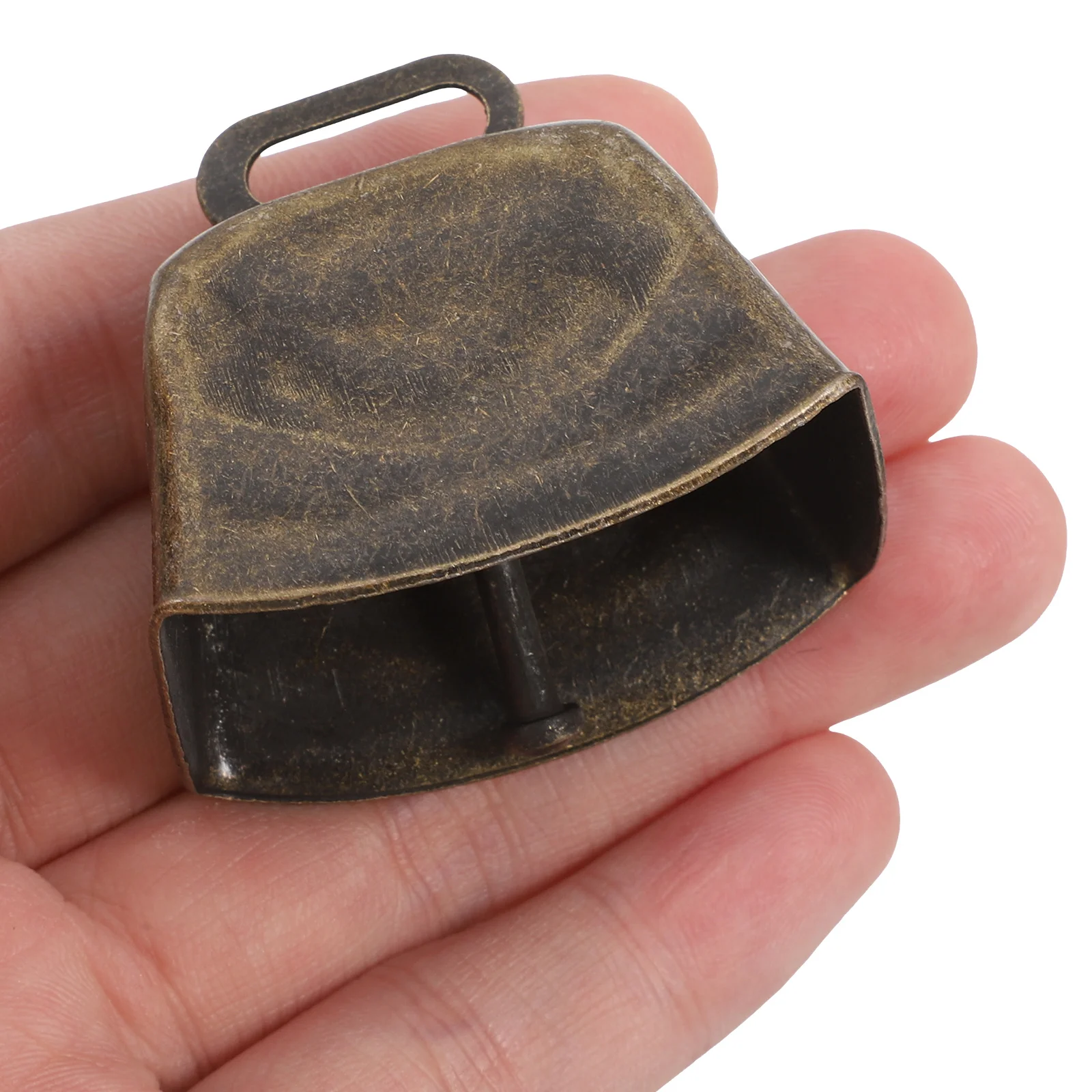 4 قطعة جرس البقر خمر أجراس الحديد المعدنية الصغيرة معلقة قلادة مزرعة الحيوان بصوت عال رنين الديكور الماشية رعي الجرس #3