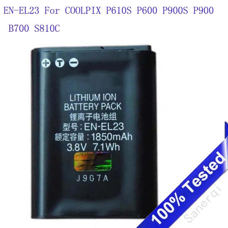 

Литий-ионный аккумулятор EN-EL23 ENEL23 EL23 для камеры Nikon Coolpix B700 P600 P610 P610s P900 P900s S810c для камеры Nikon EN-EL23