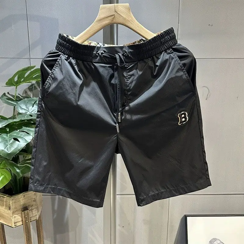

Summer embroidered men's shorts trend quick-drying five-point casual pants fashion versatile breathable beach pants