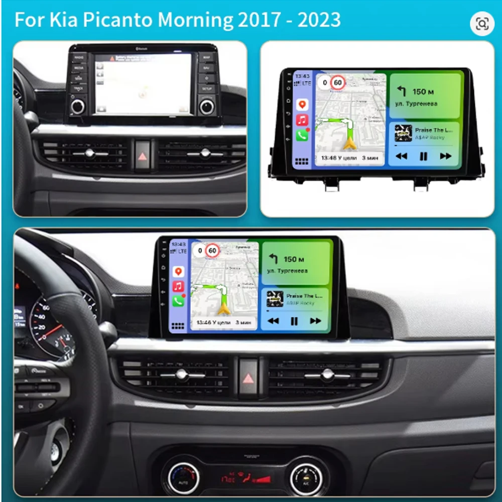 9 Inch Android 16 Car Radio For KIA Morning 3 Picanto 2016 2017 2018 2019 2020 2022 Car Stereo GPS Carplay Autoradio DSP WIFI