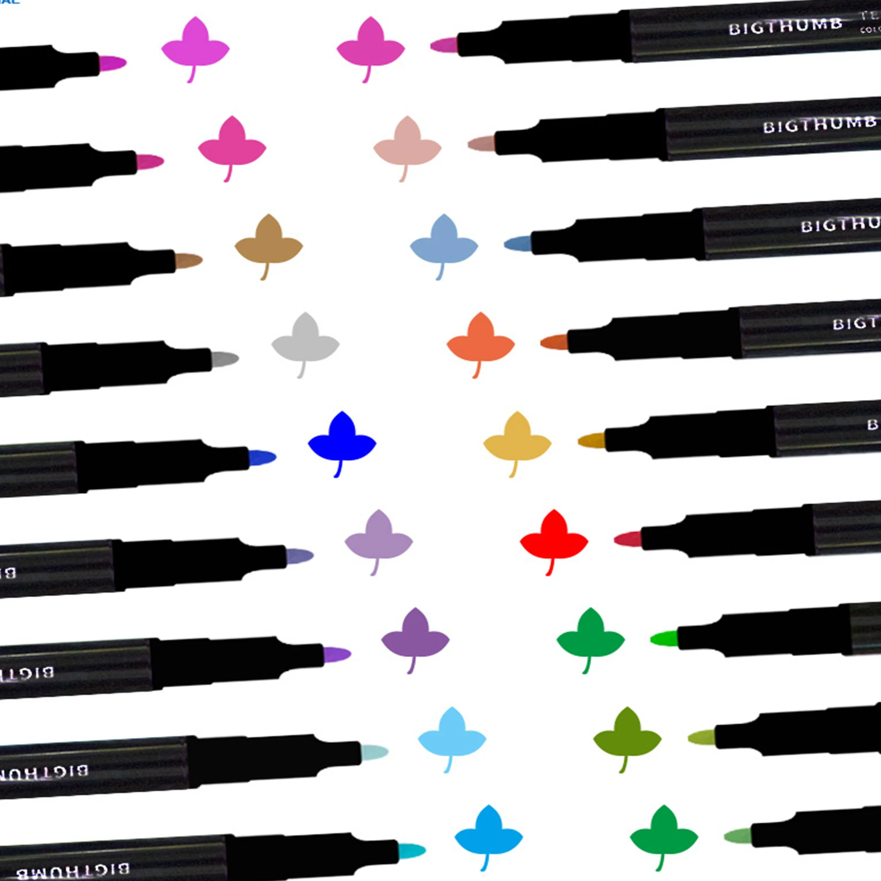 Яркие фломастеры для одежды, 20/24 цвета