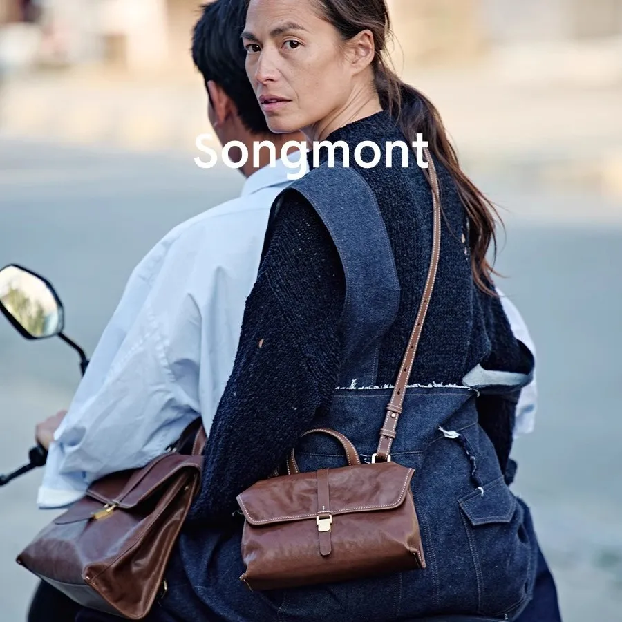 Songmont with travel mini small satchel commuter messenger briefcase crossbody bag