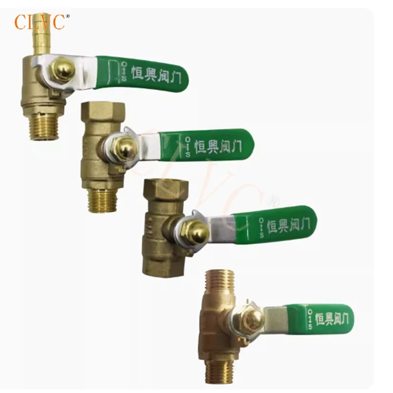 

2PC 4 1/2 Inch Brass thickened inner and outer thread ball valve tower water switch high-pressure inner thread long handle valve