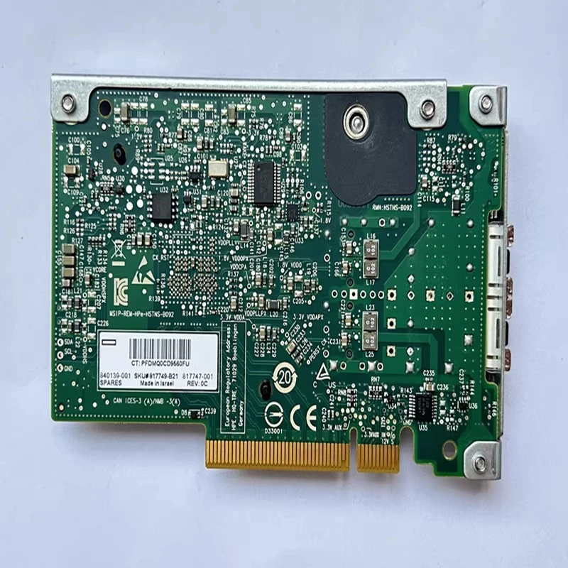 Original 640FLR-SFP28 840139-001 817749-B21 817747-001 25G Network Card for Server Workstation PC Industrial Control Machine