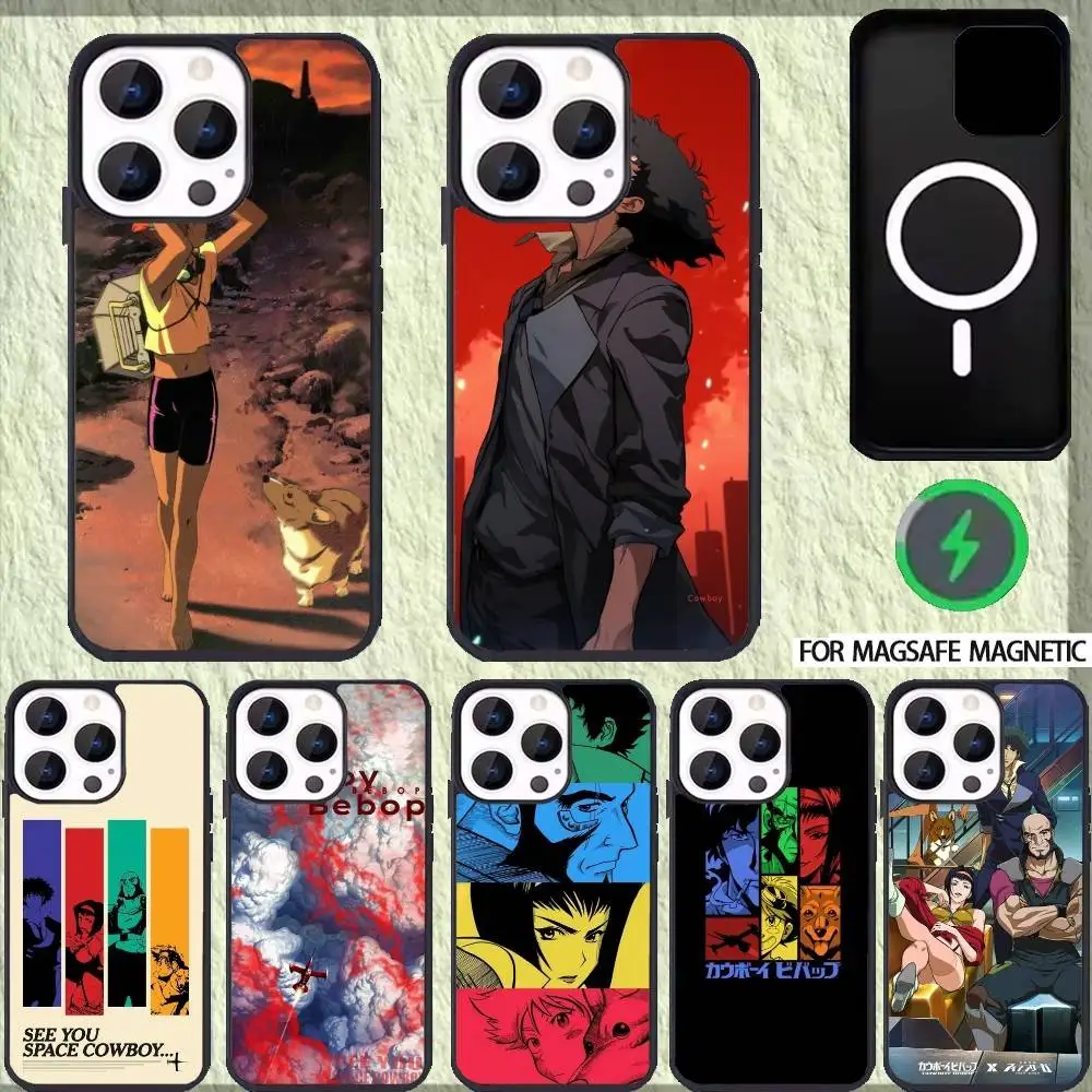 

The Showa Anime Cowboy Bebop Phone Case For iPhone 17,16,15,14,13,12,Plus,Pro,Max For Magsafe Magnetic Wireless Charge